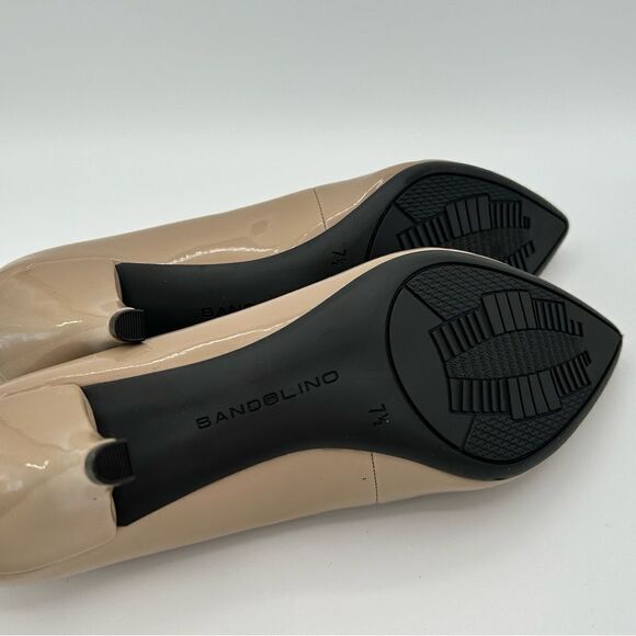 BANDOLINO women natural tan heels, NWOT - Picture 4 of 6